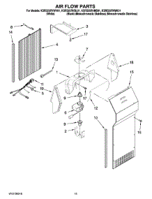 09 - Air Flow Parts parts for Kitchenaid Refrigerator KSRS25RVMK01 from AppliancePartsPros.com