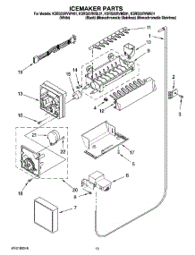 12 - Icemaker Parts, Optional Parts (Not Included) parts for Kitchenaid Refrigerator KSRS25RVMK01 from AppliancePartsPros.com