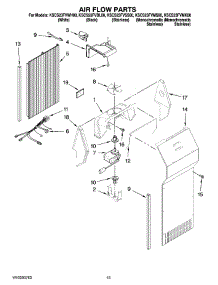 09 - Air Flow Parts parts for Kitchenaid Refrigerator KSCS23FVMK00 from AppliancePartsPros.com