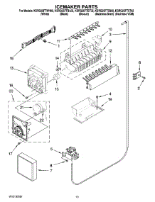 12 - Icemaker Parts, Optional Parts (Not Included) parts for Kitchenaid Refrigerator KSRG25FTST02 from AppliancePartsPros.com