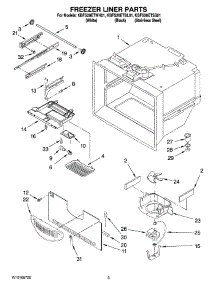 02 - Freezer Liner Parts parts for Kitchenaid Refrigerator KBFS20ETBL01 from AppliancePartsPros.com