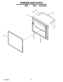07 - Freezer Door Parts parts for Kitchenaid Refrigerator KBFS20ETBL01 from AppliancePartsPros.com