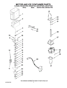 05 - Motor And Ice Container Parts parts for Kitchenaid Refrigerator KSRX25FTWH02 from AppliancePartsPros.com