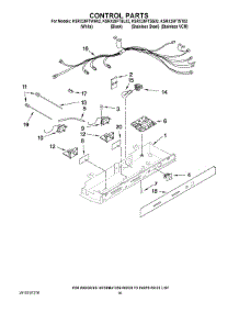 10 - Control Parts parts for Kitchenaid Refrigerator KSRX25FTWH02 from AppliancePartsPros.com