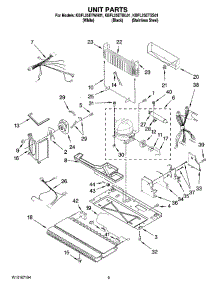05 - Unit Parts parts for Kitchenaid Refrigerator KBFL25ETSS01 from AppliancePartsPros.com
