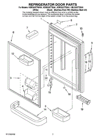 04 - Refrigerator Door Parts parts for Kitchenaid Refrigerator KBLS22ETSS01 from AppliancePartsPros.com