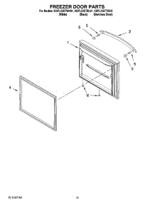 07 - Freezer Door Parts parts for Kitchenaid Refrigerator KBFL25ETBL01 from AppliancePartsPros.com