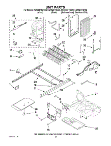 11 - Unit Parts parts for Kitchenaid Refrigerator KSRX25FTBL02 from AppliancePartsPros.com