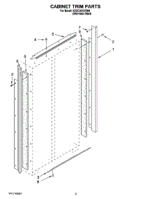 02 - Cabinet Trim Parts parts for Kitchenaid Refrigerator KSSC42QVS00 from AppliancePartsPros.com
