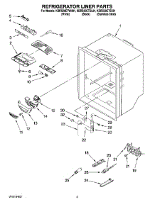 02 - Refrigerator Liner Parts parts for Kitchenaid Refrigerator KBRS20ETWH01 from AppliancePartsPros.com