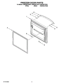06 - Freezer Door Parts parts for Kitchenaid Refrigerator KBRS20ETWH01 from AppliancePartsPros.com