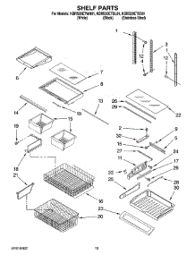 07 - Shelf Parts parts for Kitchenaid Refrigerator KBRS20ETWH01 from AppliancePartsPros.com