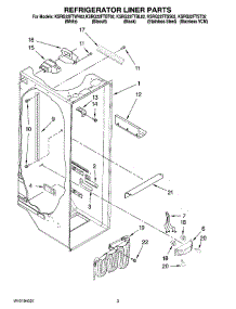 02 - Refrigerator Liner Parts parts for Kitchenaid Refrigerator KSRG22FTBL02 from AppliancePartsPros.com