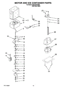 09 - Motor And Ice Container Parts parts for Kitchenaid Refrigerator KSSC42QVS00 from AppliancePartsPros.com