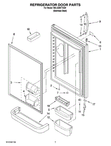 04 - Refrigerator Door Parts parts for Kitchenaid Refrigerator KBLS20ETSS01 from AppliancePartsPros.com