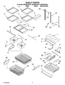 06 - Shelf Parts parts for Kitchenaid Refrigerator KBFS20ETSS01 from AppliancePartsPros.com