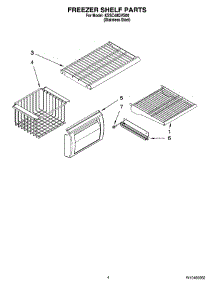 03 - Freezer Shelf Parts parts for Kitchenaid Refrigerator KSSC48QVS00 from AppliancePartsPros.com