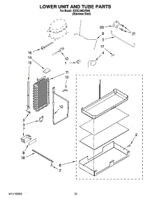 14 - Lower Unit And Tube Parts parts for Kitchenaid Refrigerator KSSC48QVS00 from AppliancePartsPros.com