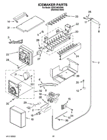15 - Icemaker Parts parts for Kitchenaid Refrigerator KSSC48QVS00 from AppliancePartsPros.com