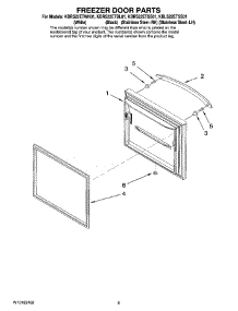 05 - Freezer Door Parts parts for Kitchenaid Refrigerator KBRS22ETBL01 from AppliancePartsPros.com
