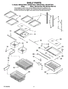 06 - Shelf Parts parts for Kitchenaid Refrigerator KBRS22ETBL01 from AppliancePartsPros.com