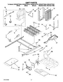 11 - Unit Parts parts for Kitchenaid Refrigerator KSRG25FTBL02 from AppliancePartsPros.com