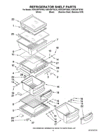 03 - Refrigerator Shelf Parts parts for Kitchenaid Refrigerator KSRX25FTST02 from AppliancePartsPros.com