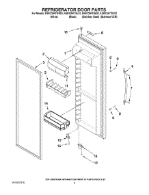 06 - Refrigerator Door Parts parts for Kitchenaid Refrigerator KSRX25FTST02 from AppliancePartsPros.com