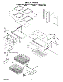 06 - Shelf Parts parts for Kitchenaid Refrigerator KBRS19KTBL01 from AppliancePartsPros.com