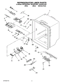 03 - Refrigerator Liner Parts parts for Kitchenaid Refrigerator KBFS25ETBL01 from AppliancePartsPros.com