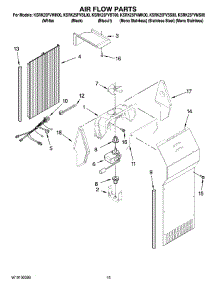 09 - Air Flow Parts parts for Kitchenaid Refrigerator KSRK25FVMS00 from AppliancePartsPros.com