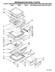 03 - Refrigerator Shelf Parts parts for Kitchenaid Refrigerator KSRK25FVBL00 from AppliancePartsPros.com