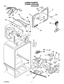 02 - Liner Parts parts for Kitchenaid Refrigerator KTRC22KVSS00 from AppliancePartsPros.com