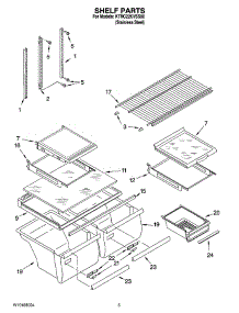 03 - Shelf Parts parts for Kitchenaid Refrigerator KTRC22KVSS00 from AppliancePartsPros.com