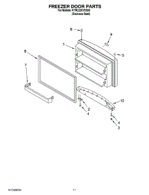 06 - Freezer Door Parts, Optional Parts (Not Included) parts for Kitchenaid Refrigerator KTRC22KVSS00 from AppliancePartsPros.com