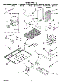 11 - Unit Parts parts for Kitchenaid Refrigerator KSCS25FVSS00 from AppliancePartsPros.com