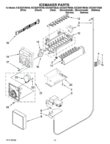 12 - Icemaker Parts, Optional Parts (Not Included) parts for Kitchenaid Refrigerator KSCS25FVBT00 from AppliancePartsPros.com