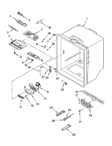 Refrigerator Liner parts for Kitchenaid Refrigerator KBFL25ETSS11 from AppliancePartsPros.com