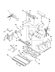 Unit parts for Kitchenaid Refrigerator KBFL25ETSS11 from AppliancePartsPros.com
