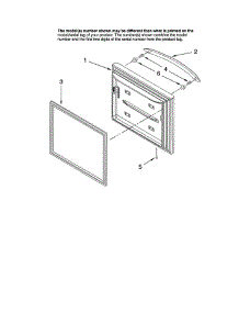 Freezer Door parts for Kitchenaid Refrigerator KBRS22KTSS11 from AppliancePartsPros.com