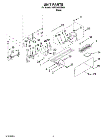 04 - Unit Parts parts for Kitchenaid Refrigerator KURO24RSBX01 from AppliancePartsPros.com
