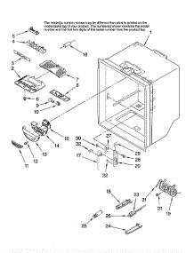 Refrigerator Liner parts for Kitchenaid Refrigerator KBRS22ETBL11 from AppliancePartsPros.com