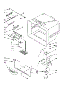 Freezer Liner parts for Kitchenaid Refrigerator KBRS20ETSS11 from AppliancePartsPros.com