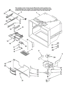 Freezer Liner parts for Kitchenaid Refrigerator KBRS22ETBL11 from AppliancePartsPros.com