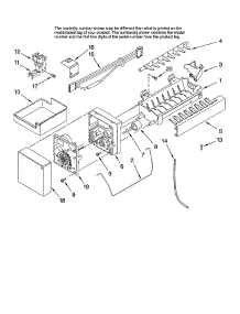 Icemaker parts for Kitchenaid Refrigerator KBRS22ETBL11 from AppliancePartsPros.com
