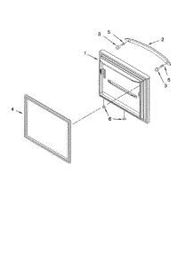 Freezer Door parts for Kitchenaid Refrigerator KBFL25ETWH11 from AppliancePartsPros.com