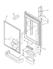 Refrigerator Door parts for Kitchenaid Refrigerator KBLS20ETSS11 from AppliancePartsPros.com