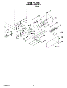 04 - Unit Parts parts for Kitchenaid Refrigerator KURO24LSBX01 from AppliancePartsPros.com