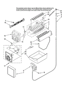 Icemaker parts for Kitchenaid Refrigerator KBRS22KTBL11 from AppliancePartsPros.com