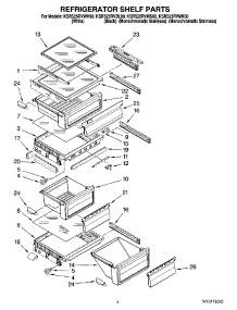 03 - Refrigerator Shelf Parts parts for Kitchenaid Refrigerator KSRS25RVBL00 from AppliancePartsPros.com